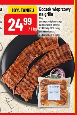 Boczek wieprzowy na grilla promocja w POLOmarket