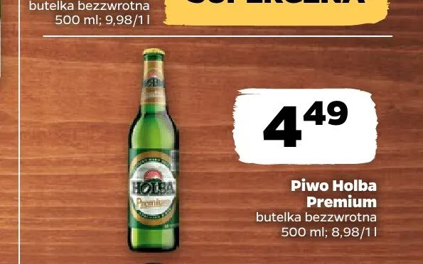 Piwo Holba Premium promocja w Netto
