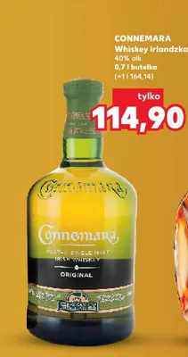 Whiskey irlandzka Connemara 40% alk. promocja w Kaufland