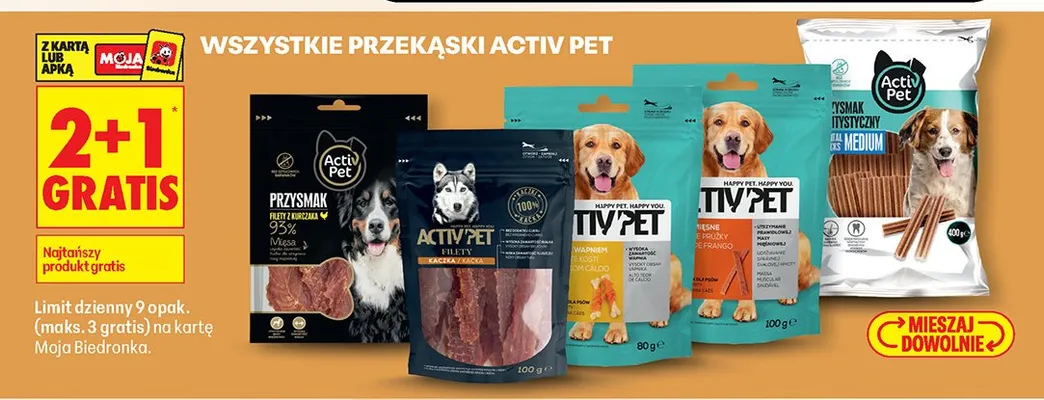 Przysmak dla psa Filet z kaczki promocja w Biedronka