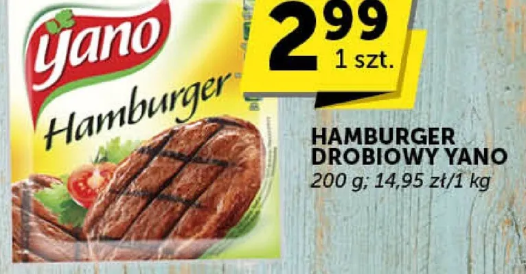 Hamburger drobiowy Yano promocja w Groszek