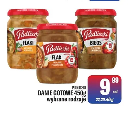 Danie gotowe Pudliszki promocja w Tomi Markt