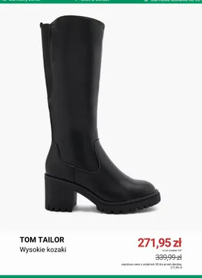 Wysokie kozaki Tom Tailor promocja w Deichmann