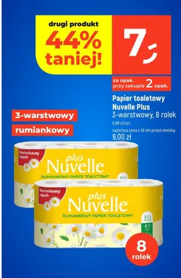Papier toaletowy Nuvelle Plus 3-warstwowy promocja w Dealz