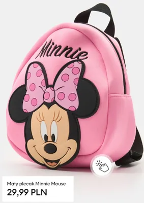 Mały plecak Minnie Mouse promocja w Sinsay