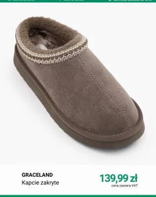 Kapcie zakryte Graceland promocja w Deichmann