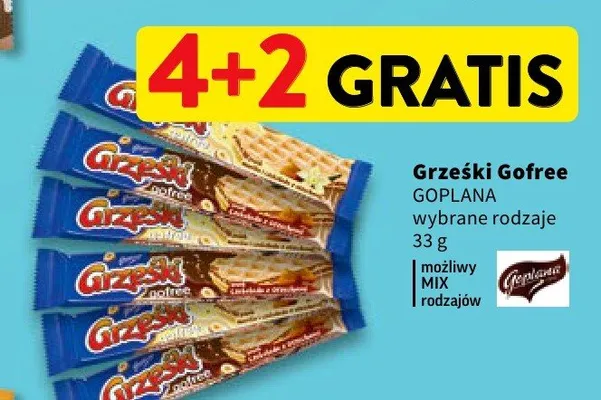 Grzeski Gofree wybrane rodzaje promocja w Intermarche