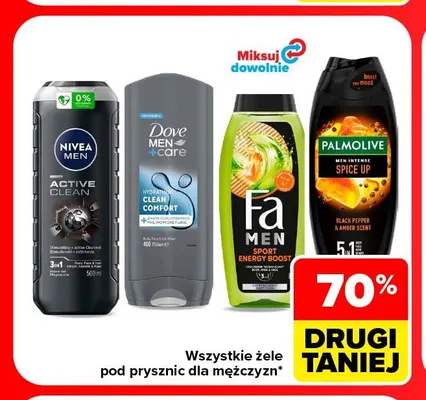 Żele pod prysznic dla mężczyzn promocja w Carrefour