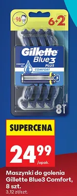 Maszynki do golenia Gillette Blue 3 Comfort promocja w Biedronka