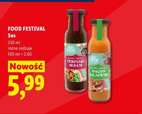 Sos Bacon Jalapeno Food Festival promocja w Lidl