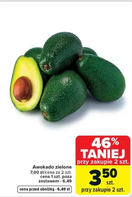 Awokado zielone promocja w Carrefour