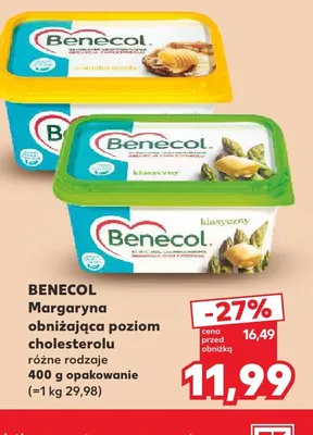 Margaryna obniżająca poziom cholesterolu Benecol promocja w Kaufland
