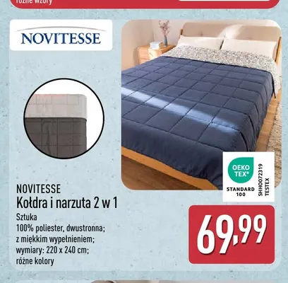 Kołdra i narzuta 2 w 1 220x240 cm Novitesse promocja w Aldi