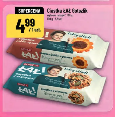 Ciastka z ziarnami ŁA! Gotszlik promocja w POLOmarket