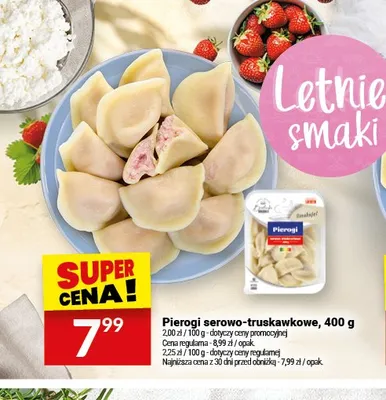Pierogi serowo-truskawkowe Białecki Kuchnia promocja w Twój Market