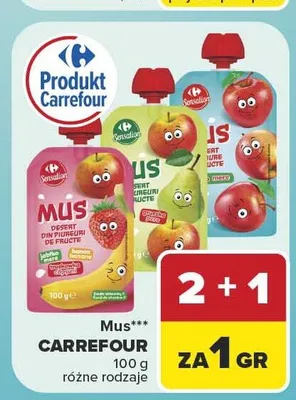 Mus owocowy Carrefour promocja w Carrefour