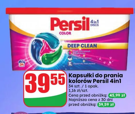 Kapsułki do prania kolorów Persil 4in1 promocja w Dino
