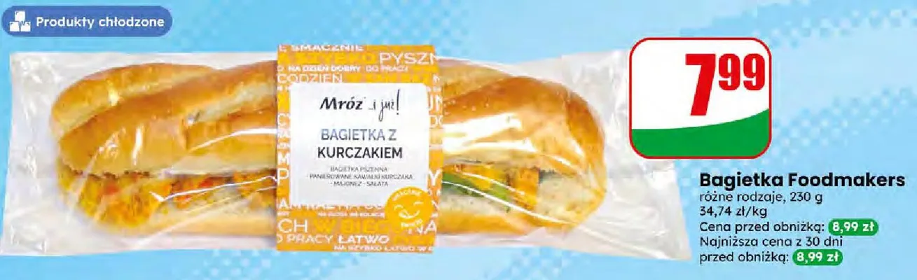 Bagietka z kurczakiem promocja w Dino