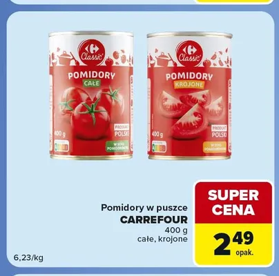Pomidory w puszce całe Carrefour promocja w Carrefour Express