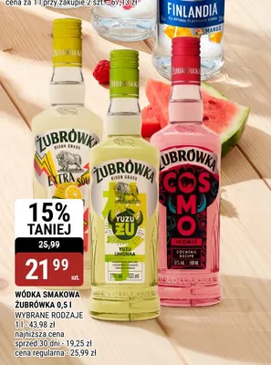 Wódka smakowa Żubrówka Yuzu Limonka promocja w bi1