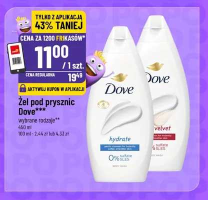 Żel pod prysznic Dove Hydrate promocja w POLOmarket