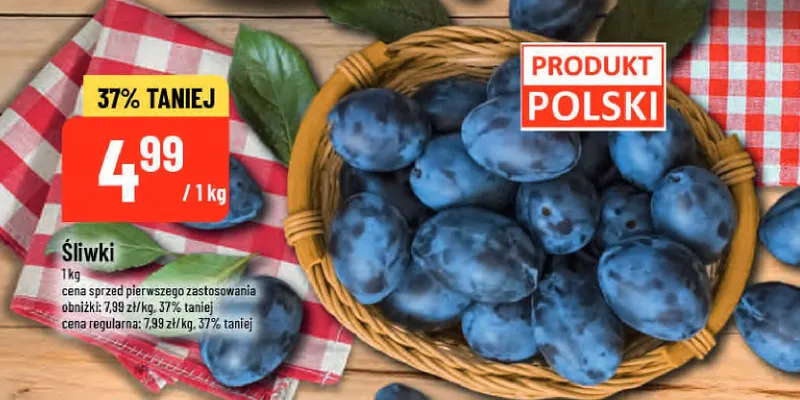 Śliwki promocja w POLOmarket