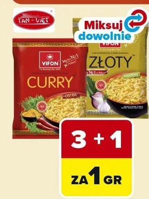 Zupa instant curry Tan-Viet Vifon Złoty promocja w Carrefour