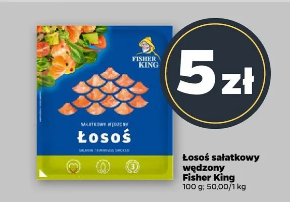 Łosoś sałatkowy wędzony promocja w Netto