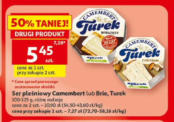 Ser pleśniowy Camembert Turek promocja w Auchan