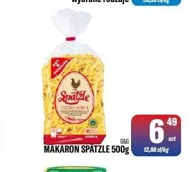 Makaron Spätzle G&G promocja w Tomi Markt