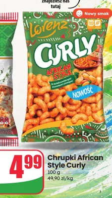 Chrupki Lorenz Curly African Style promocja w Dino