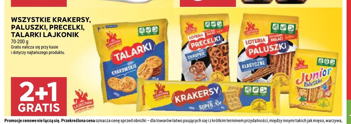 Paluszki Junior Lajkonik promocja w Stokrotka