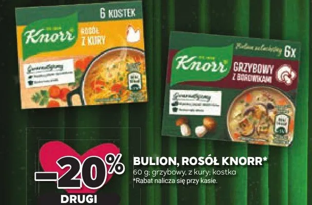 Bulion, rosół z kury kostka promocja w Stokrotka