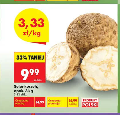 Seler korzeń promocja w Biedronka