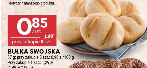 Bułka swojska promocja w Stokrotka