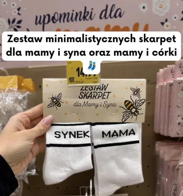 Zestaw skarpet dla Mamy i Syna promocja w Kaufland