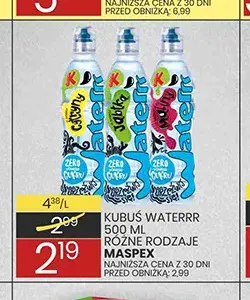 Napój Kubuś Waterrr promocja w Wafelek