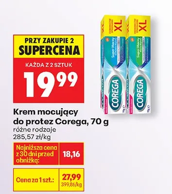 Krem mocujący do protez różne rodzaje promocja w Biedronka