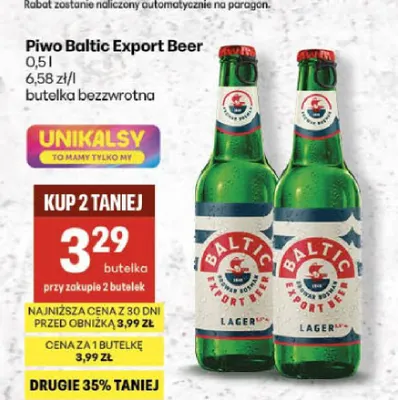 Piwo Baltic Export Beer promocja w Delikatesy Centrum