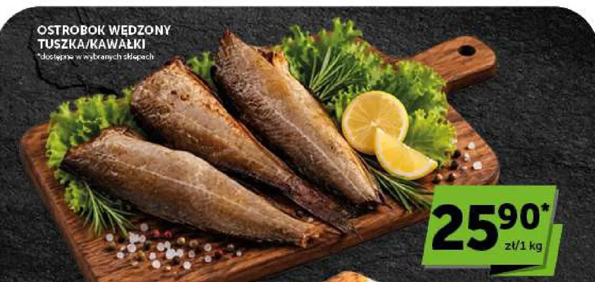 Ostrobok wędzony tuszka promocja w Groszek