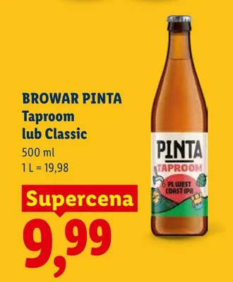 Piwo Pinta Taproom promocja w Lidl