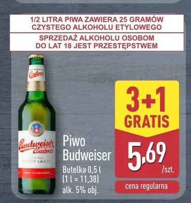 Piwo Budweiser promocja w Aldi