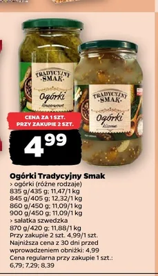 Ogórki Tradycyjny Smak promocja w Netto