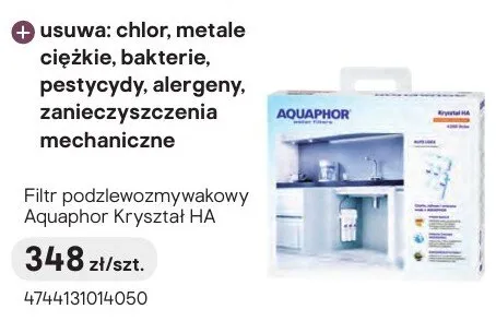 Filtr podzlewozmywakowy Aquaphor Kryształ HA promocja w Castorama