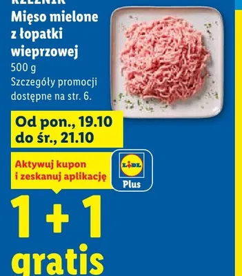 Mięso mielone z łopatki wieprzowej Rzeźnik promocja w Lidl