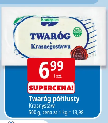 Twaróg półtłusty Krasnystaw promocja w Leclerc