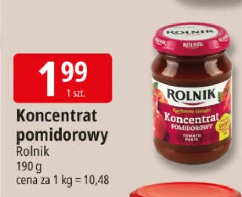 Koncentrat pomidorowy Rolnik promocja w Leclerc