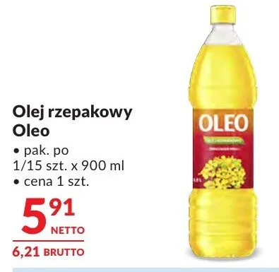 Olej rzepakowy promocja w Makro