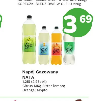Napój gazowany Nata Mojito promocja w Limonka