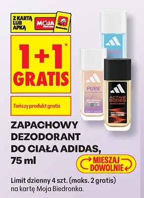 Zapachowy dezodorant do ciała Adidas Active Bodies promocja w Biedronka